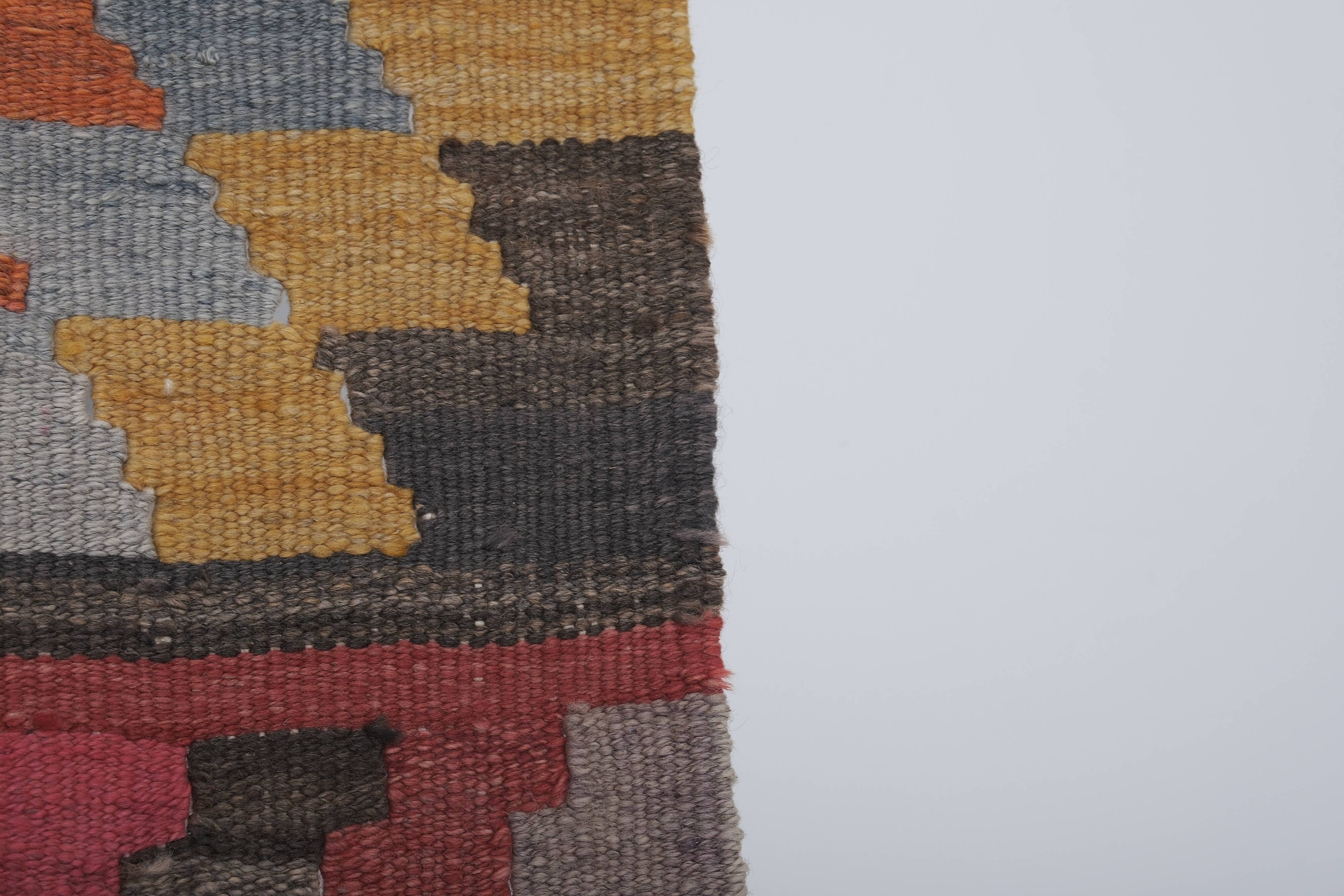 Vintage Turkish Oushak Rug Handwoven 78x365 cm