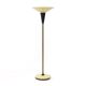 Floor lamp with white metal reflector, 1940s