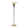 Floor lamp with white metal reflector, 1940s