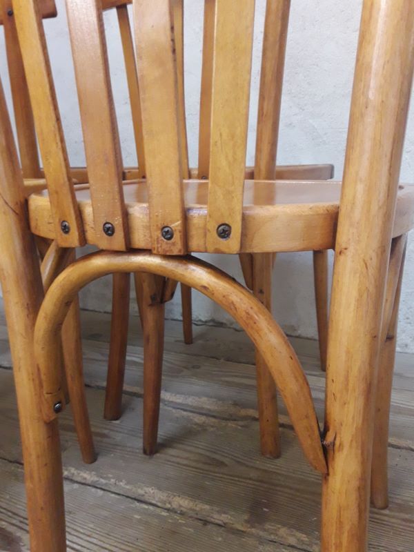 Series of 4 Luterma bistro chairs