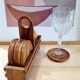 Sous verre en bois vintage