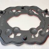 Cherry Pattern Enameled Cast Iron Trivet