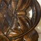 Corbeille ou Vide Poche année 50 en Bois Sculpté signée A. Bouchez