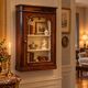 Mahogany display cabinet from the late 19th century, for standing or wall mounting.