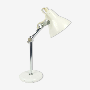 Small white desk lamp lasked 70s
