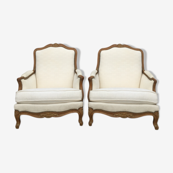 Louis XV wide armchairs