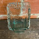 Vase Ancien Design Cascade Verre Bullé Vintage #C868