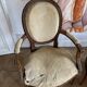 Pair of armchair medallion Louis 16 period