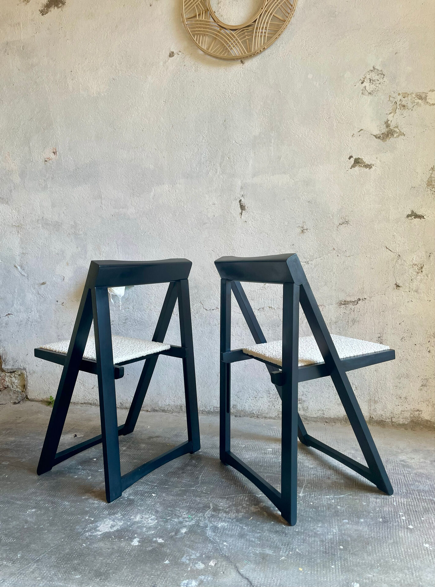 Vintage Trieste folding chairs by Aldo Jacober – 1970s