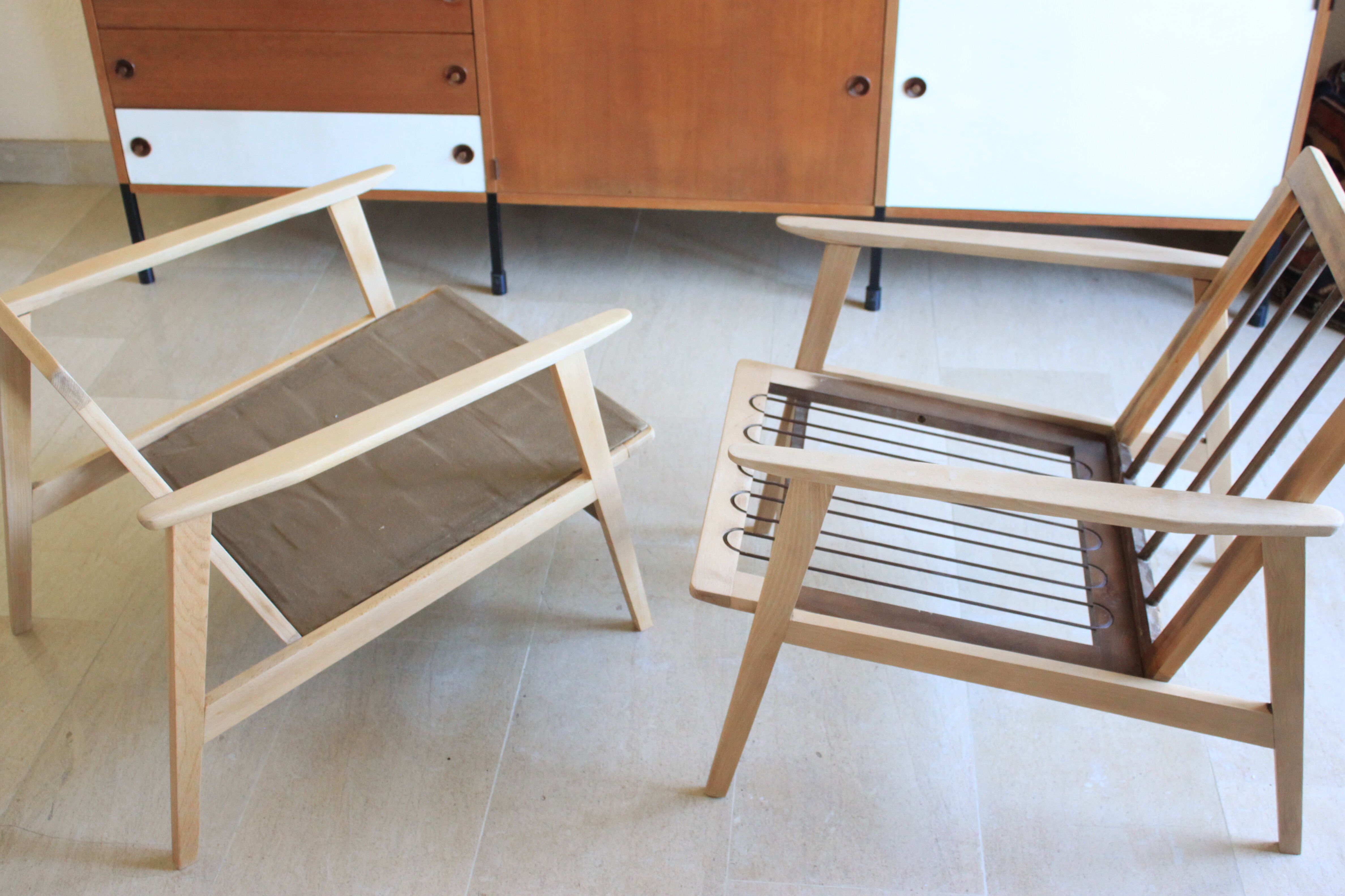 Scandinavian armchair in beech