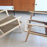 Fauteuil scandinave en hêtre