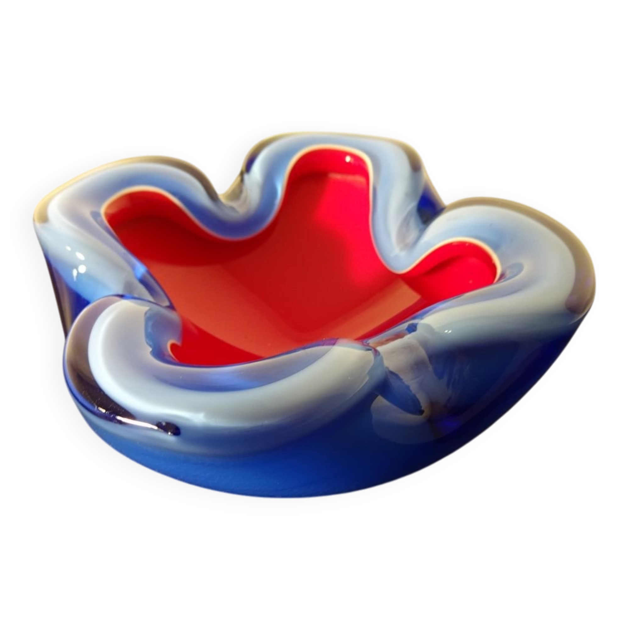 Italian Murano Glass Ashtray, 1960s