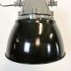 Dark grey explosion proof lamp with black enameled shade, 1970s