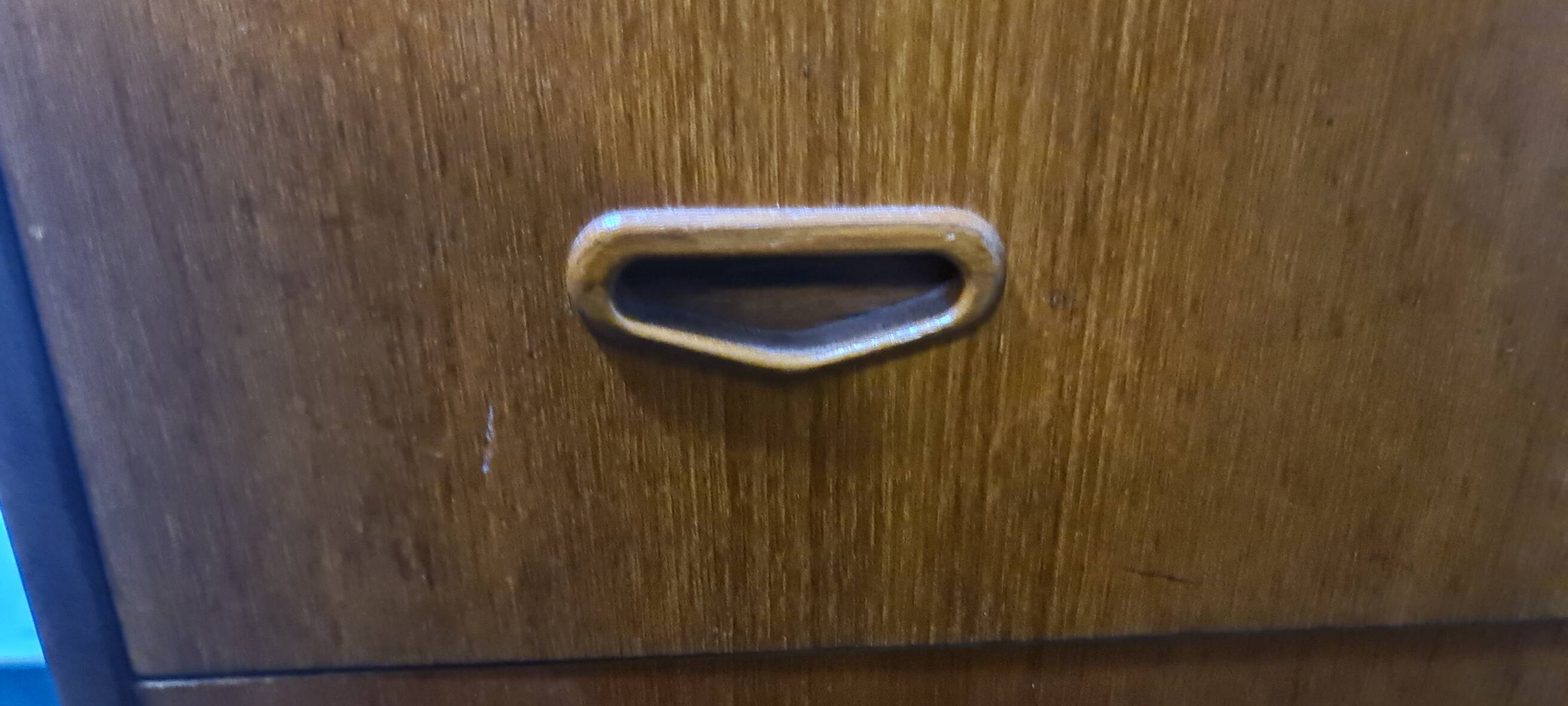 Vintage Swedish teak chest of drawers