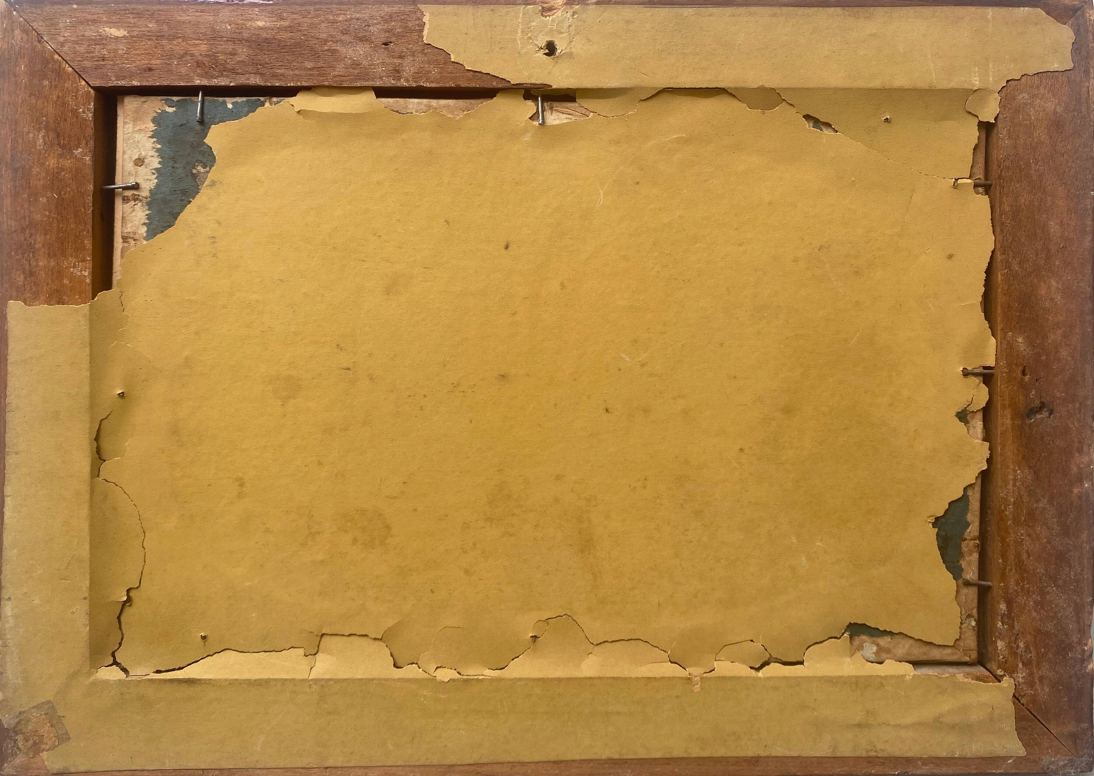 Watercolor "Path to the river" signed Ernest Ista (XIX °) + pitchpin frame