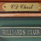 Display chest diorama for cd - billiards club - 80s - england