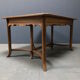 Dutch oak kitchen table in art deco style from the 1930s