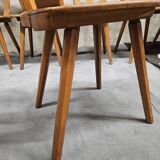 12 wooden bistro chairs, 1970