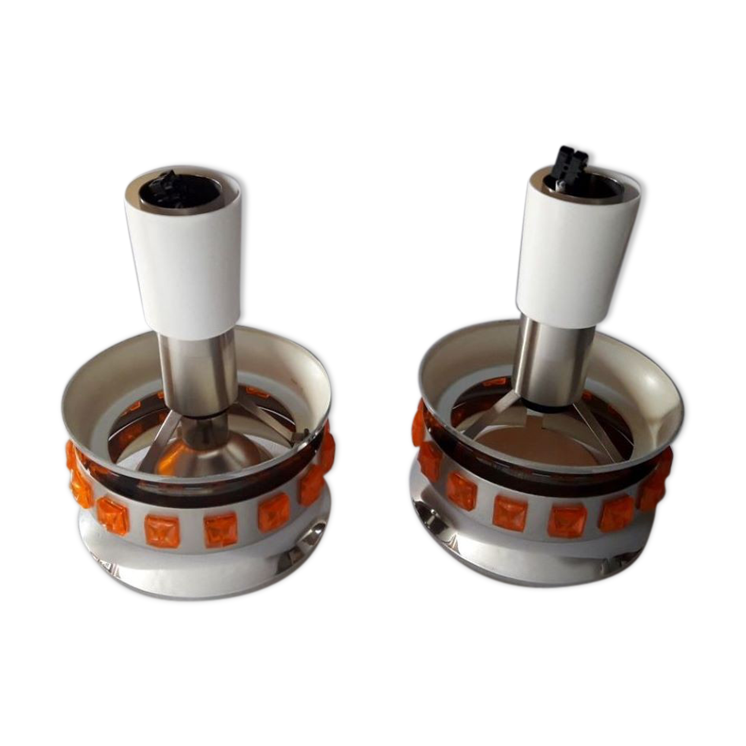 Pair of vintage chandeliers 1970