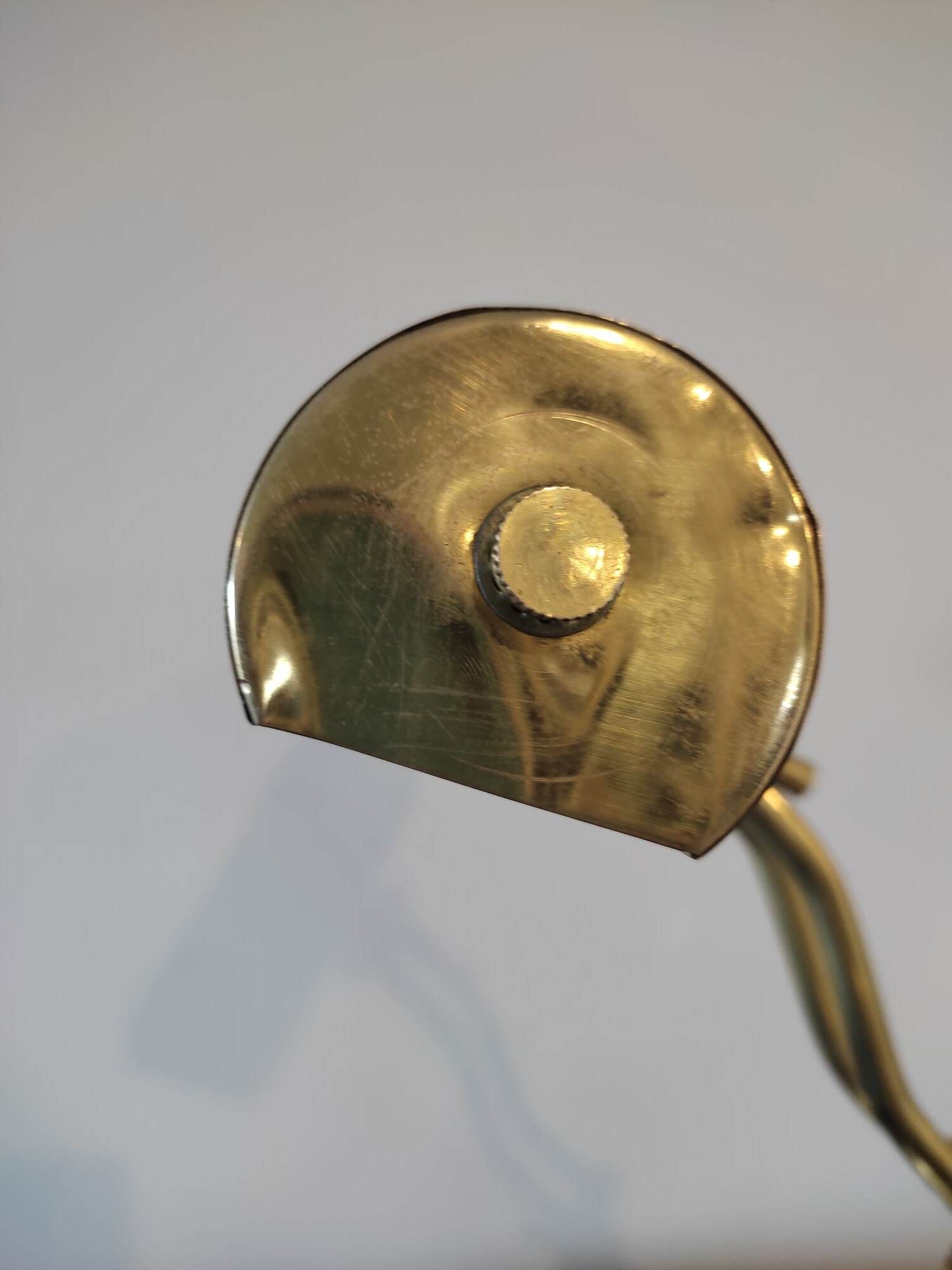 Brass desk or banker lamp