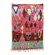 Modern Moroccan Berber Rug 200x300 cm – Geometric wool area rug, pink Boujad style