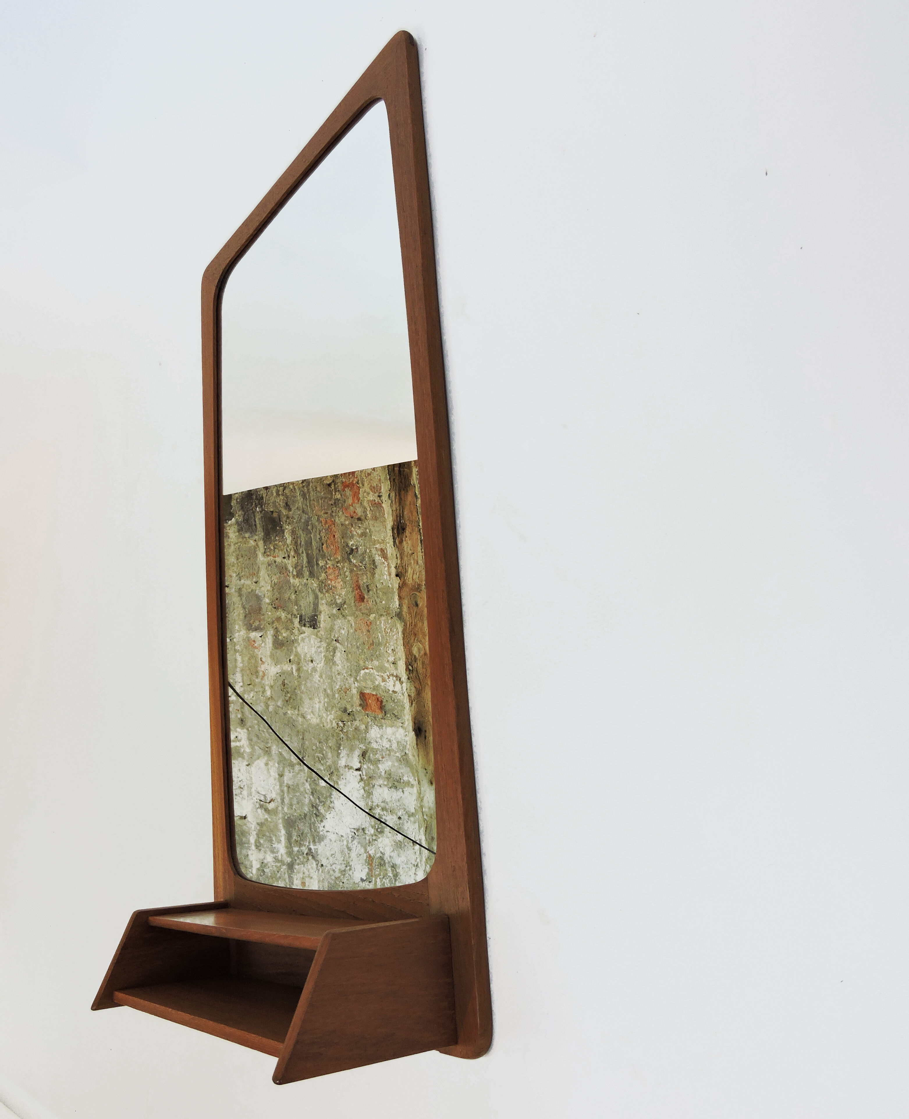 Mid-century danish teak mirror, 1960