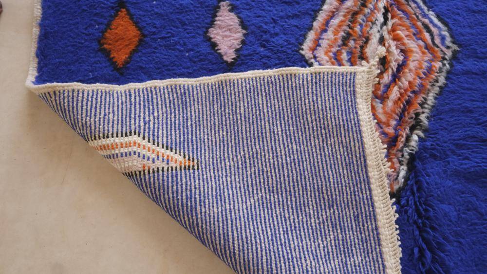 Tapis Marocain Bleu - 295 x 206 cm