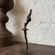 Small bronze dancer in 1980s modernist style.