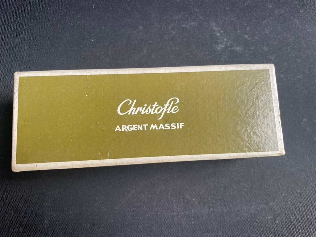 Box of Christofle salt and pepper shakers – solid silver