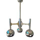 Fonderal Space Age Chandelier – Mid-Century Modern Chrome, Stamped “Fondera