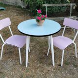 Set table & 2 chairs "les gambettes" design furniture