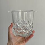 Thick glass ice bucket
