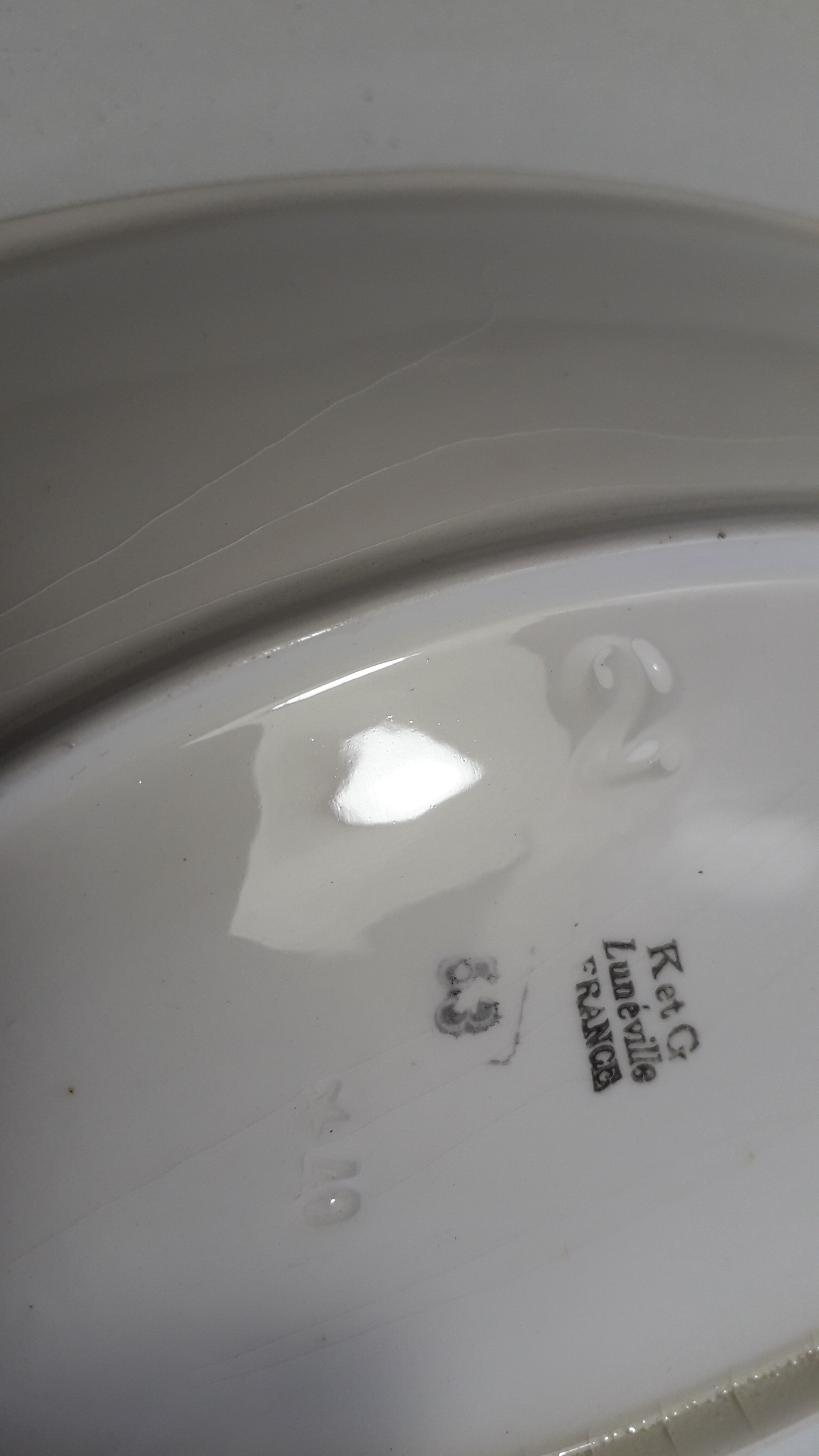 Plat art deco K&G Lunéville