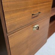 Vintage teak library enfilade 1970