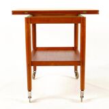Tea cart with foldable table top Poul Jeppesen Denmark circa 1965