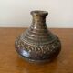 Old lamp base vintage brown glazed stoneware soliflore