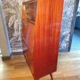 Vintage secretary in varnished teak