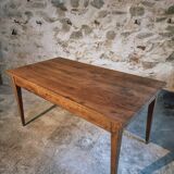 Antique oak farmhouse table – Circa 1900 – Rustic table with drawer