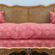 Antique Carved Sofa with Cane Sides , Czechoslovakia