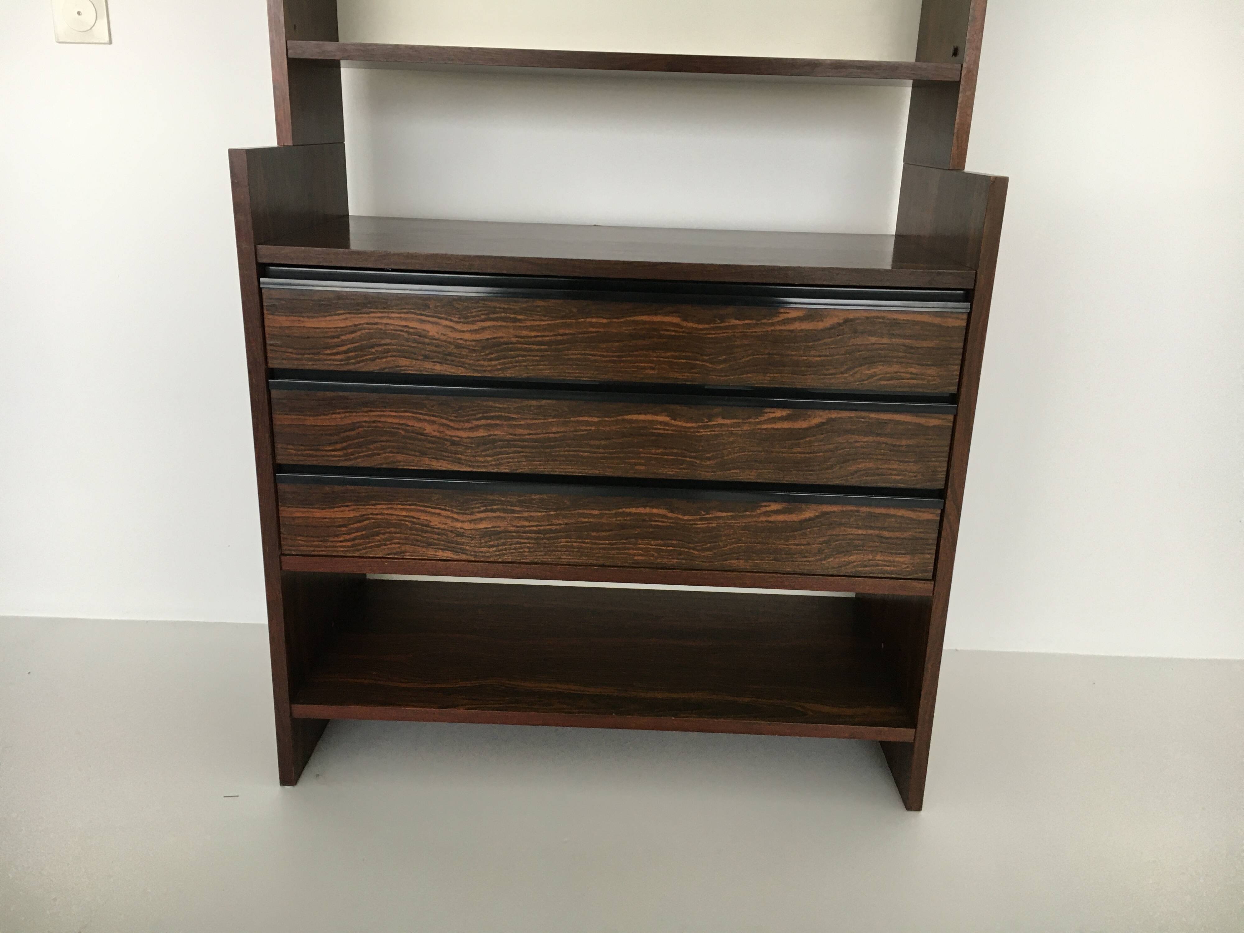 Poul Cadovius for klm rosewood cabinet, 1970’s