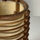 Bamboo cylindrical table lamp by Louis Sognot, France 1950s
