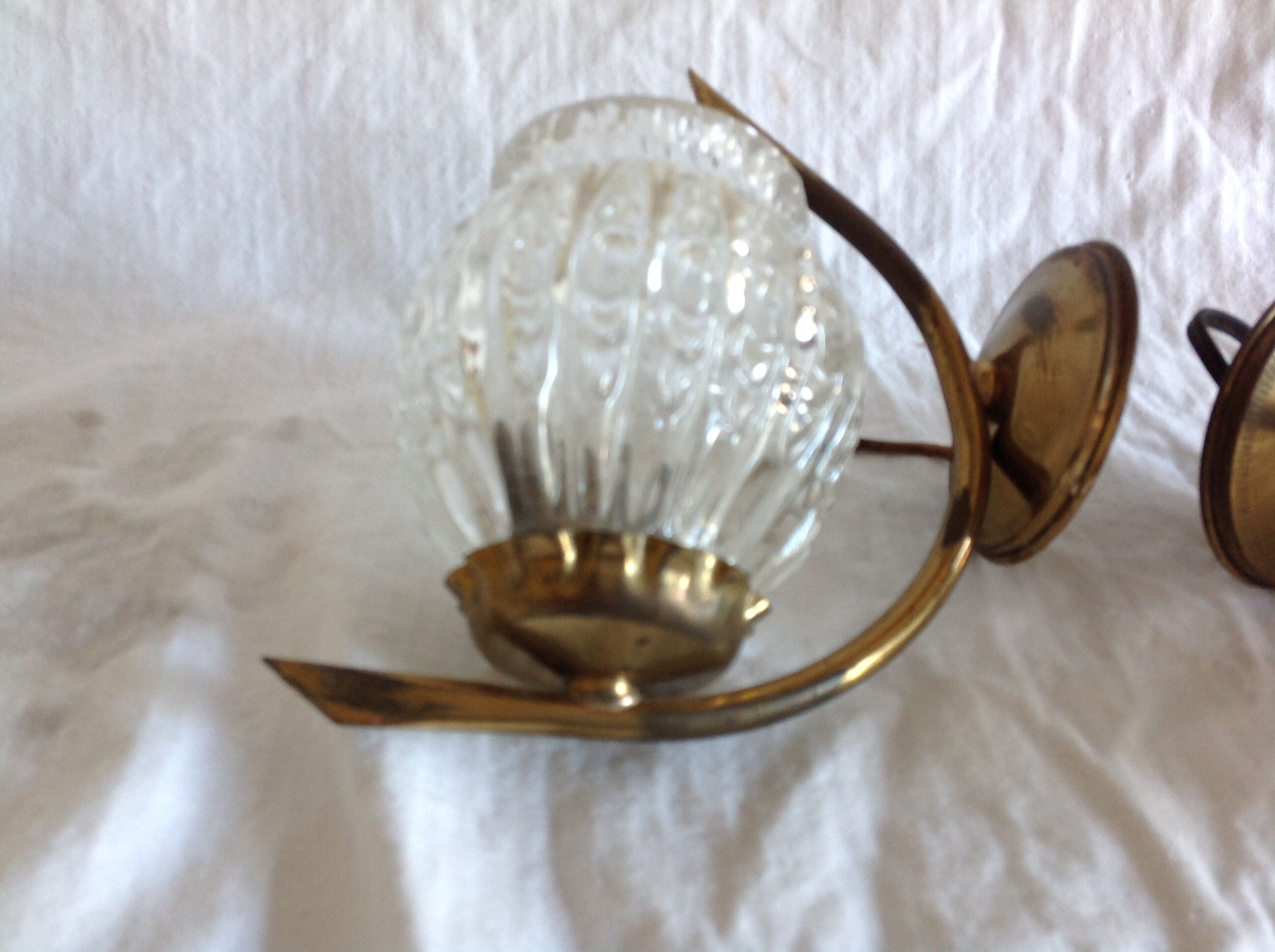 Paire d'appliques vintage