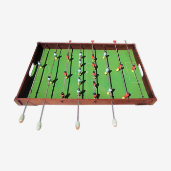 Table football of the 40s / 50s in complete wood in very good condition brand STADE BALL