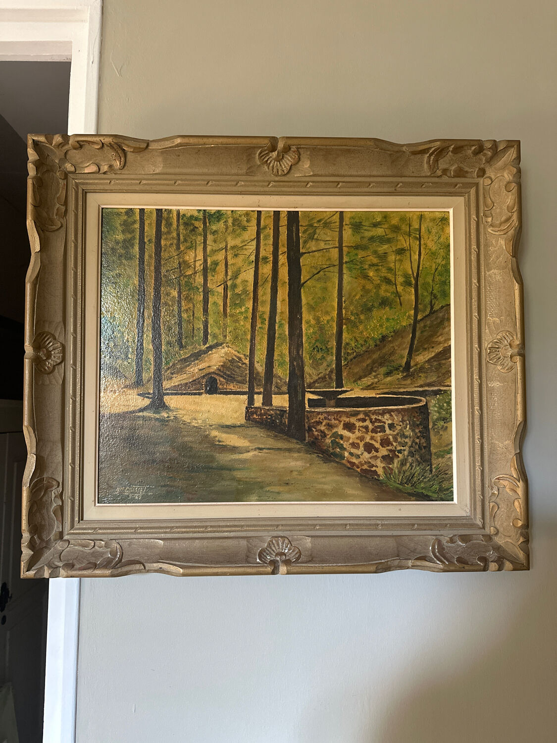 Oil on canvas "Luminous Underwood" – Signed Ph. Guisset – 19