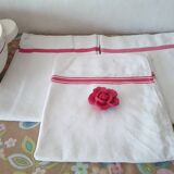 3 old mixed-breed tea towels