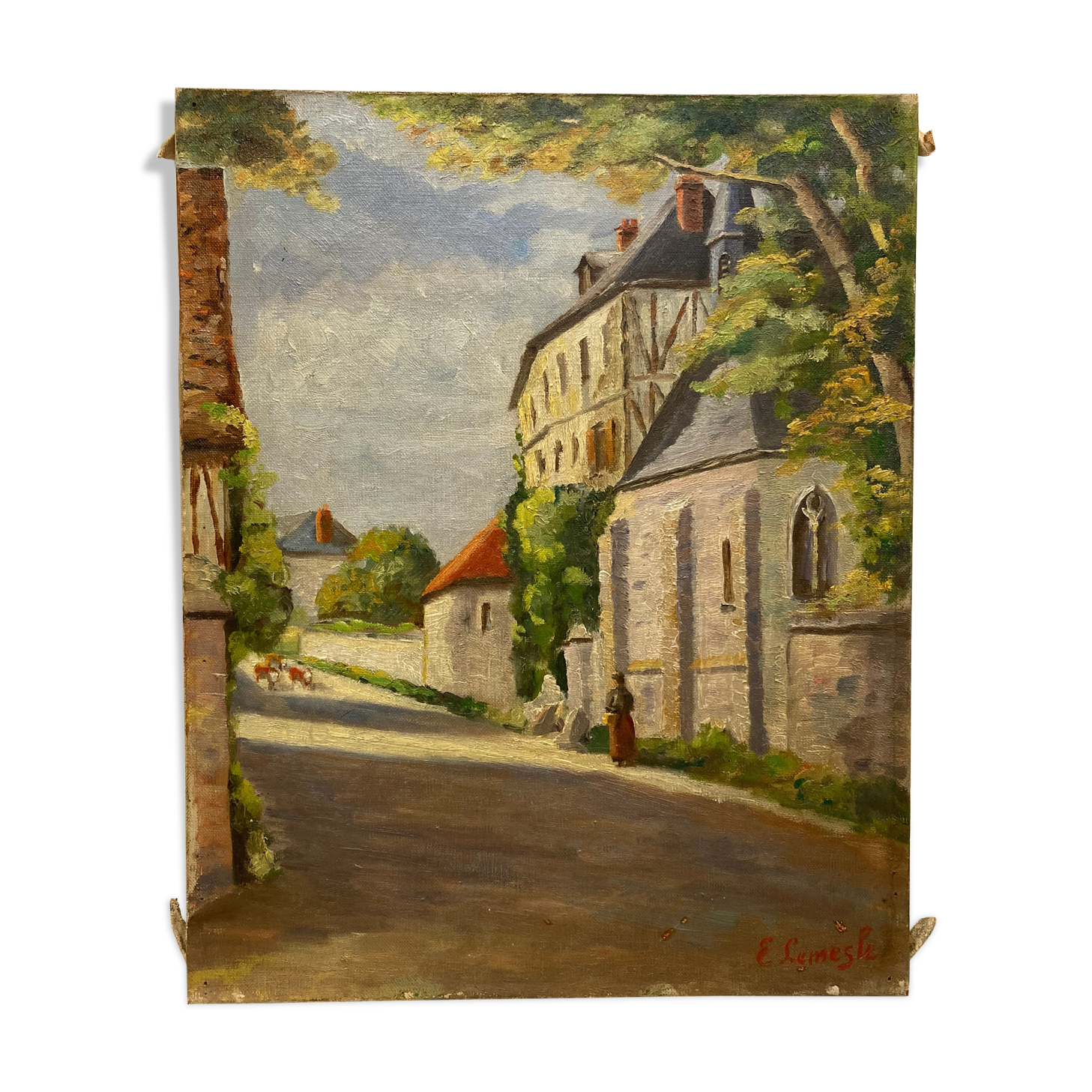 Huile sur toile vintage