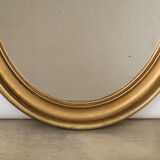 French 19th C Oval Mirror