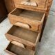 Small administrative style desk american style vintage 1950 oak