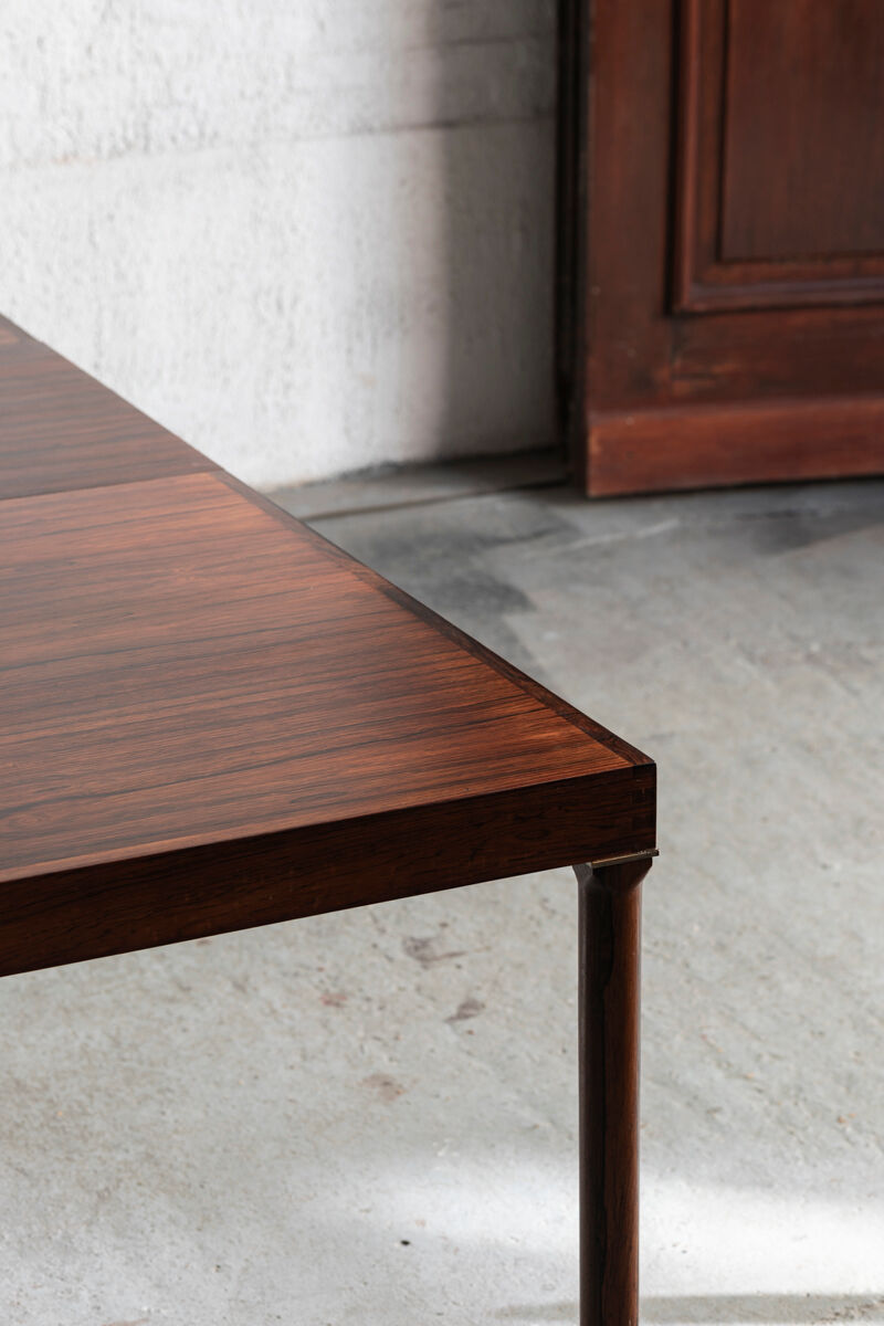 Extendable dining table in rosewood by Inger Klingenberg for Fristho, Dutch design, 1960s