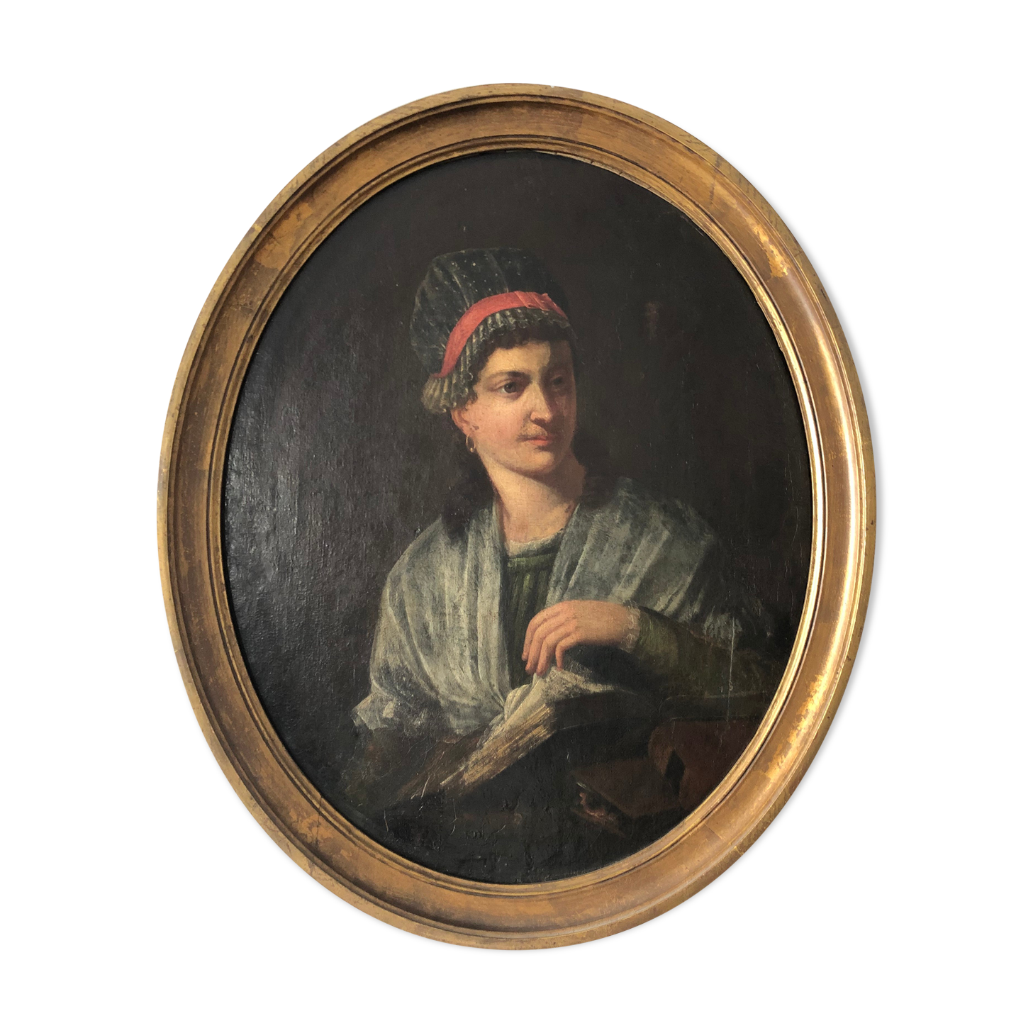 19th century medallion portrait